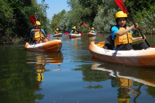 Kayaks in L.A. River Recreation Zone - Sepulveda Basin