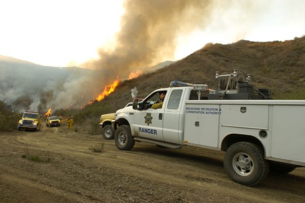 MRCA at staging area of fire supression